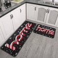 thumbnail image 3 of Kitchen Rug Set of 2 Anti Fatigue Christmas Kitchen Mats for Floor,Home Winter Snowflake Welocme Christmas Kitchen Floor Mat for Bathroom,Room Cook (47x17+30x17 Inches), 3 of 7