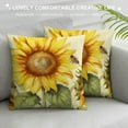 thumbnail image 3 of COMIO Sunflower Pillow Cover, Sunshine Reversible Throw Pillow, Decorations for Home Farmhouse Indoor Outdoor, Thanksgiving for Sofa Couch Bed Decor, 3 of 5