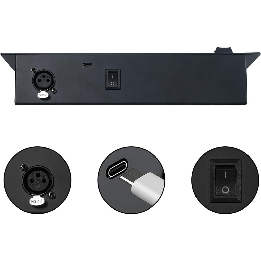 AOOOWER Small DMX512 Mini Lighting Controller Build In Rechargeable Battery Type C Port