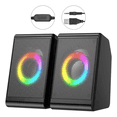 thumbnail image 3 of Bocinas Para Pc Computadora Escritorio Altavoz Rgb Subwoofer Eo Safe Imports Negro, 3 of 5