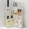 thumbnail image 6 of Corner Bathroom Counter Organizer Bathroom Countertop Shelf Makeup Organizer for Vanity Perfume Tray for Corner Storage (3 Tiers, White), 6 of 12