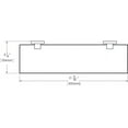 thumbnail image 2 of Speakman SA-1209-BBZ Neo 18" Brass And Glass Bathroom Shelf - Bronze, 2 of 3