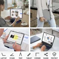 thumbnail image 3 of edaiser Swivel Keyboard Case Compatible with iPad Air 13-inch M4 M3 M2 & iPad Pro 12.9 inch 6th 5th 4th 3rd Generation; Wireless Rotatable Cover with Pencil Holder, Trackpad, Backlit, Space Gray, 3 of 6