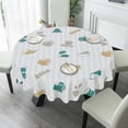 thumbnail image 4 of Eveokoki Fall Round Tablecloth,Harvest Tablecloth 60 inch,Thanksgiving Indoor or Outdoor Holiday Table Harvest Fall Decorations for Home,Dinner, 4 of 5