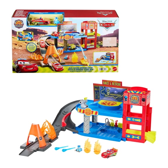 Pista de Juguete Mattel Cars de Disney y Pixar Centro de Comando y Rescate