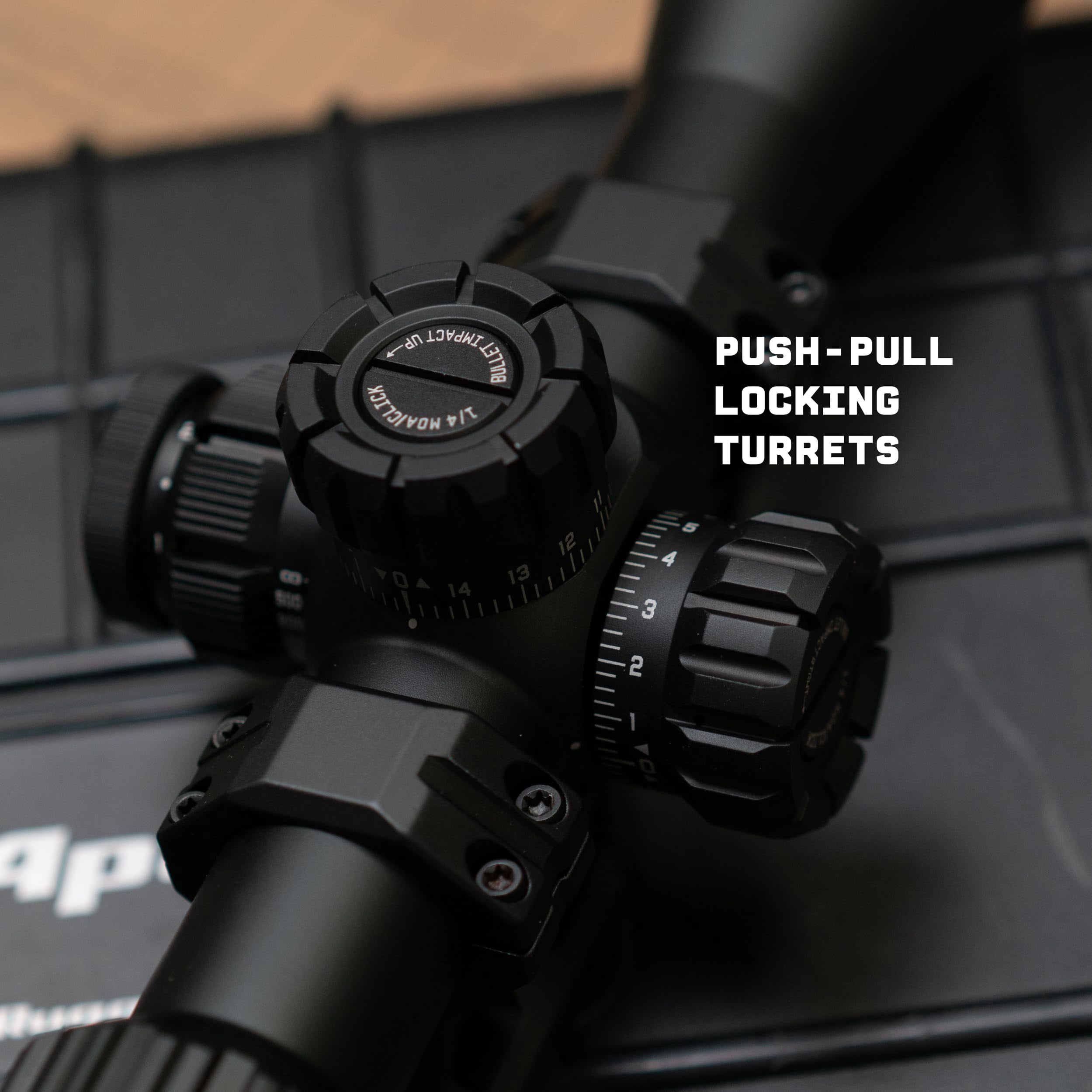Monstrum Beast 4-12x44 Rifle Scope with Side Focus and Offset Scope Mount | Black | FIB01 Daylight Bright Reticle