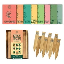Garden Republic Spicy Pepper Garden Seed Box, Includes 8 Chili Varieties