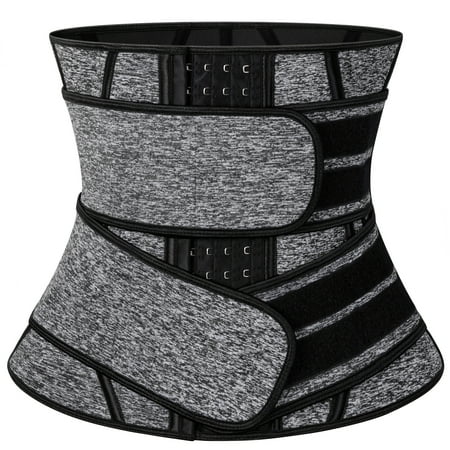 

COMFREE Neoprene Long Torso Sauna Waist Trainer Corset Sweat Trimmer Belt for Women Compression Workout Fitness