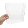 thumbnail image 4 of Soporte de pared para libros de acrílico transparente, ideal para oficina, hogar o escuela, expositor de literatura y folletos, organizador de pared para revistas, folletos y documentos, 4 of 8