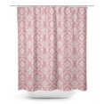 thumbnail image 1 of S4Sassy Pink Stripe & Vector Design Damask Printed Bathroom Curtain Waterproof Shower Drapes-60 x 70 Inch, 1 of 6