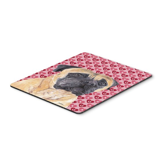 Carolines Treasures SC9255MP "Mastiff Hearts Love and Valentines Day Portrait Mouse Pad Hot Pad or Trivet" Large
