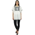 thumbnail image 2 of Phagun Women's Summer Aari Work Handkerchief Sleeve Cotton White Tunic Top-10, 2 of 9