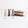 thumbnail image 3 of JHEHF Easter Rustic Wood Block Set Of 6 Cute Rabbit Table Sign Rustic Farmhouse Tiered Tray Tabletop Centerpieces Decoration Party Supplies, 3 of 8