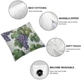 thumbnail image 4 of Acheng Grapes Leaves Throw Pillow Covers Square Cushion Case Modern Home Decor Pillow Covers Set of 2 Decorative Pillowcase for Sofa Couch Bed Bedroom Living Room Pillow Cases White, 4 of 6