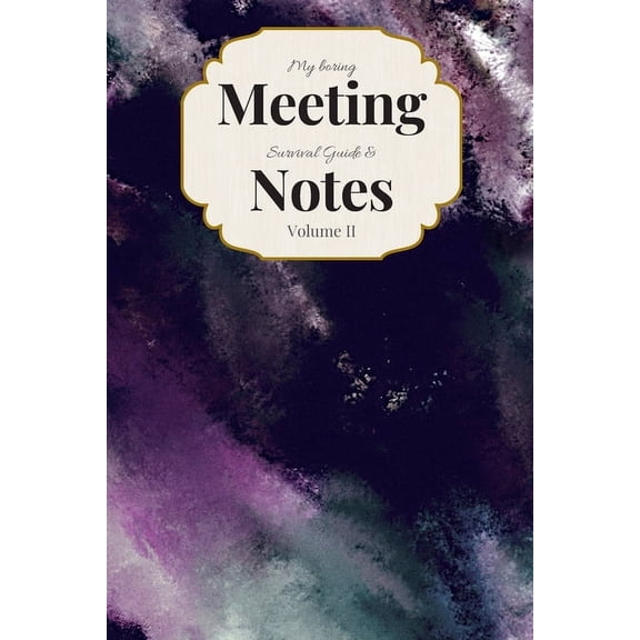 My Boring Meeting Survival Guide & Notes: 6x9 Meeting Notebook and Puzzle Book (Paperback)