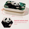 thumbnail image 5 of Panda Velvet Travel Organizer with Removable Compartment - Portable Jewelry Necklace Organizer Box - Gift, 5 of 7