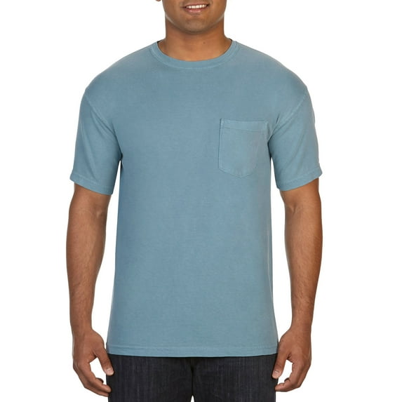 ComfClrs RingSpun Pkt T IceBlu