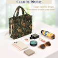 thumbnail image 5 of FORMRS Womens Corduroy Tote Bag Crossbody Shoulder Purse Handbag with Detachable Strap, Brown Floral Rabbits Pattern, 5 of 7