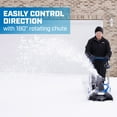 HART 40V 18inch Cordless Electric Snow Blower, Brushless, Push Start