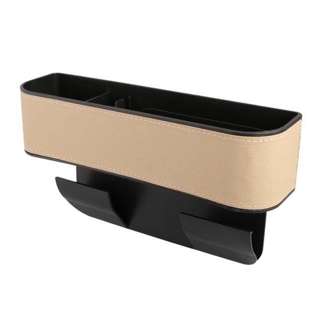 Organizador de relleno de huecos para asientos de coche, accesorios para coche, ajuste universal, asiento delantero duradero Beige