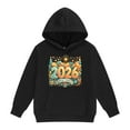 thumbnail image 2 of WOYY Toddler Girls 2026 New Year Hoodie Letter Print Kids Hooded Sweatshirt, Sizes 2-3T, 2 of 4