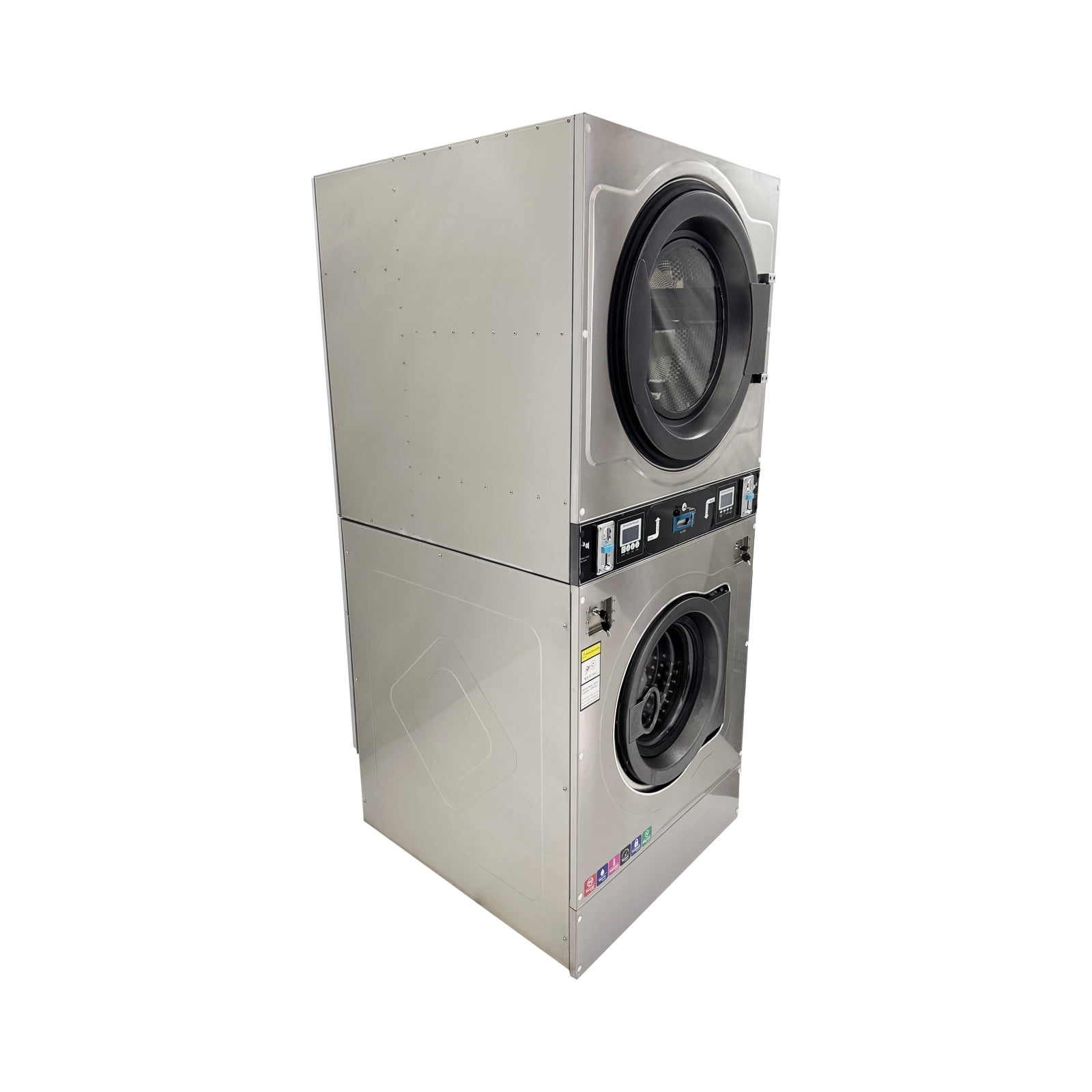 Commercial Coin Operated Washer Dryer Combo Stackable Double-layer 220V