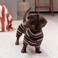 thumbnail image 4 of UOSIA Dachshund Shirt Onesie Clothes Spring Thin Classic Stripes 4 Legs Jumpsuit Lightweight Pet T-Shirt Pajamas for Mini Dachshunds, 4 of 6