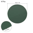 thumbnail image 2 of 4Pcs Faux Leather Placemats for Dinner Table, Round Mats Placemats Heat Resistant(Green), 2 of 5