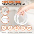 thumbnail image 3 of Silicone Sealing Rings 3 Pack for Instant Pot 5/6 Qt - Food-Grade & Durable, 3 of 7