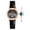 Black, variant on Women's Star Dial Quartz Wristwatch With Croc-Embossed Strap, Matching Green Gemstone Hand Bracelet, Coordinated Jewelry Kit For Daily Wear And Gifting