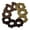 Browns, variant on Motique Accessories 9 Pack Scrunchies Hair Ties (Black)