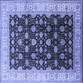 thumbnail image 1 of Ahgly Company Machine Washable Indoor Square Oriental Blue Traditional Area Rugs, 4' Square, 1 of 4