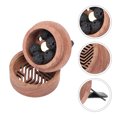 thumbnail image 3 of Miangastore Car Air Freshener Diffuser Wooden 2Pcs Khaki Compact Design For Women Driving, 3 of 8