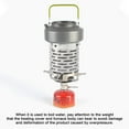 thumbnail image 5 of Hovmgk Outdoor Mini Heating Stove, Portable Stainless Steel Heater for Camping, Winter Heating, Hot Food and Water Boiling, Double Chimney Design, Safe Hand Warming for Outdoors, 5 of 9