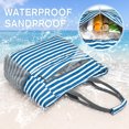 thumbnail image 2 of ZPurple Beach Bag, Waterproof Sandproof Beach Tote Bag, 35L Large Capacity Foldable Travel Hand Bag for Women, 2 of 8