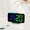 Black BK, variant on Giunmcul Holiday Gift Finder RGB Digital Wall Clock TEMP Date Week Auto Dimmable Snooze Table Clock RGB Night Light 12/24H Alarms LED Clock