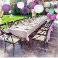 thumbnail image 6 of NOGIS Purple White Party Decorations 12 Pcs Round Chinese Paper Lanterns Paper Lanterns Decorative for Wedding Graduation Anniversary Birthday Party Decorations, 6 of 7