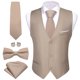 thumbnail image 1 of Chaleco de seda elegante para hombres, conjunto de chaqueta sin mangas, corbata de pajarita, traje de boda, oro sólido, verde, rosa, Morado, Rojo, 1 of 5