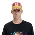 thumbnail image 4 of Fotbe Popcorn Gorro Clásico de Béisbol, Gorra Ajustable con Broche Snapback, Gorro de Exterior de Algodón Suave, 4 of 6