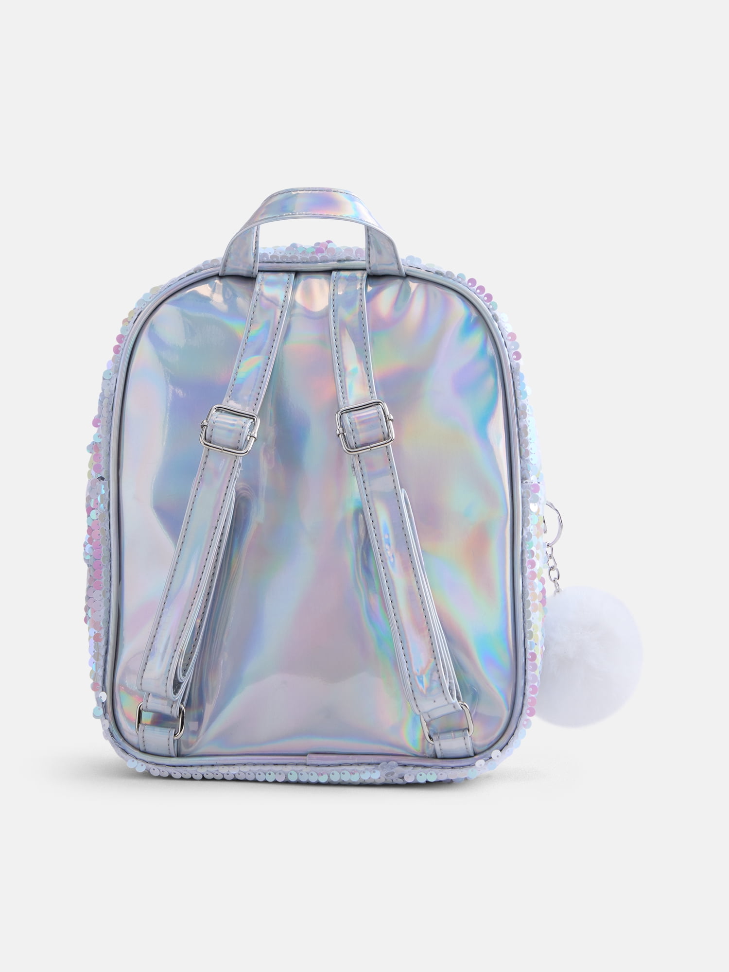 Justice Girls Pocket Mini Backpack, Iridescent