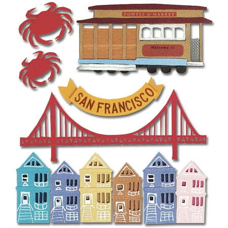Jolees Wild Dimensional Stickers - Jolee's Boutique Dimensional Stickers, San Francisco