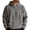 White sweatshirts for men #2, variant on Mens Knitted Hoodies Oversized Long Sleeve Pullover with Kangaroo Pockets Texture Work Hooded Sweatshirts Big and Tall Gray,L