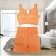 thumbnail image 5 of Bra Shorts Set Yoga Nylon Women Crop Top Legging (S Shoulder Straps) Coffee 2pcs Sywqhk Para Estrenar, 5 of 6