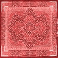 thumbnail image 1 of Ahgly Company Indoor Square Medallion Red Traditional Area Rugs, 8' Square, 1 of 4