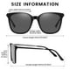 thumbnail image 3 of Gafas de sol DUCO Retro Round W016 para mujer polarizadas UV400, 3 of 5