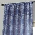 thumbnail image 4 of Sequoia Cobalt Blue Faux Silk Jacquard Curtain (1 Panel), Sequoia Cobalt Blue, 50W X 96L, 4 of 6