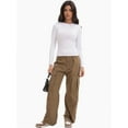 thumbnail image 3 of Women’s Basic Skinny Crop Top Tee Shirt Short Sleeve Workout Round Neck Cropped Tshirt, 3 of 6