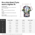 thumbnail image 5 of Balery Parisian Cafe With Eiffel Camisa Casual de Manga Corta con Botones para Hombre, Texturizada, Estilo Cubano, para Playa, Verano-Large, 5 of 5
