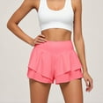 thumbnail image 2 of NINGMENG Skirts For Women Summer Solid Color Elastic High Waist Ruffled Athletic Running Mini Tennis Skirt Daily-Wear,Blue,M, 2 of 5
