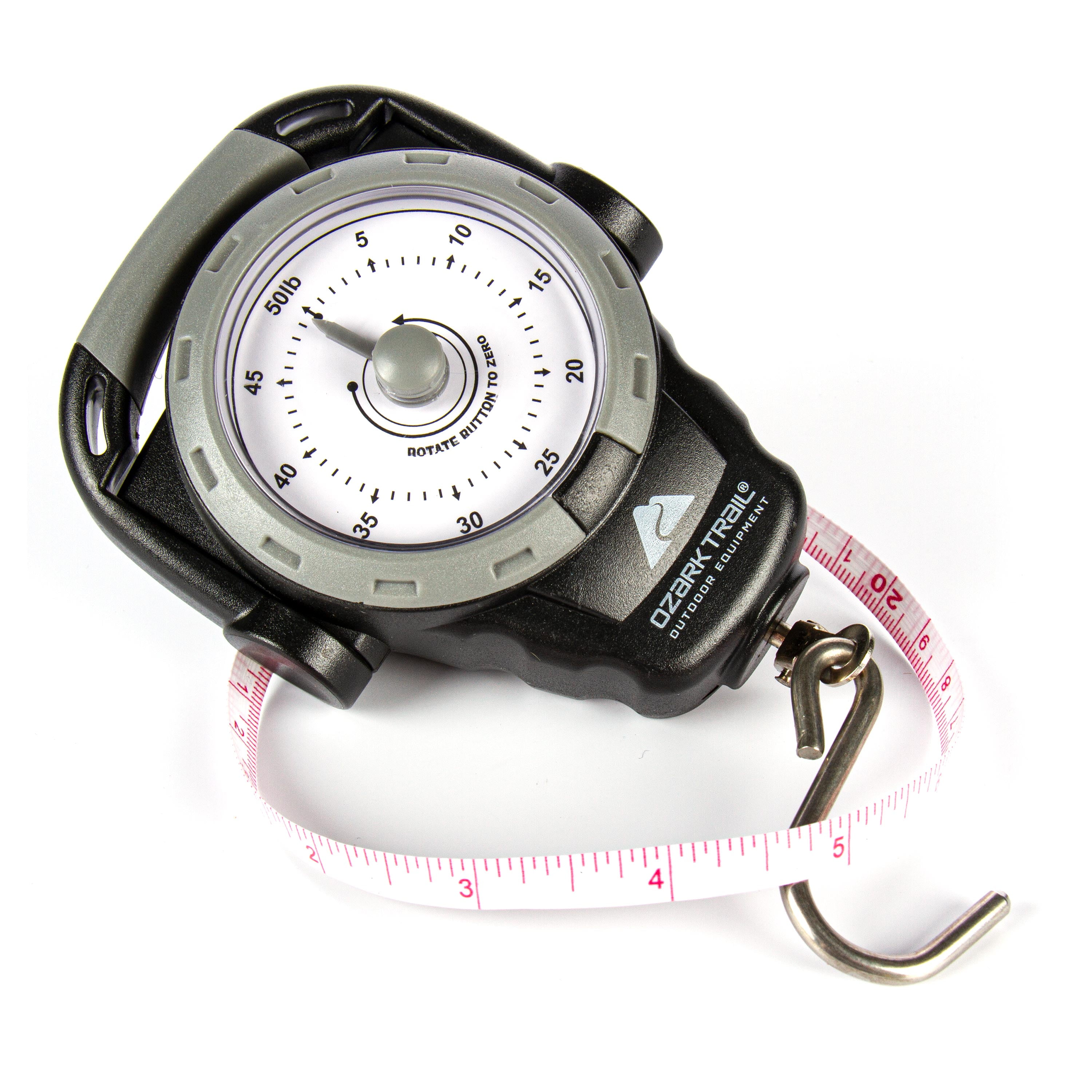 Ozark Trail Portable Dial Fish Scale 50lb with Tape Measure
